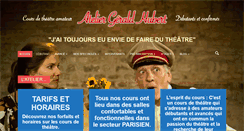 Desktop Screenshot of cours-theatre-gerald-hubert.com