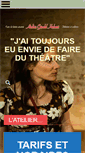 Mobile Screenshot of cours-theatre-gerald-hubert.com